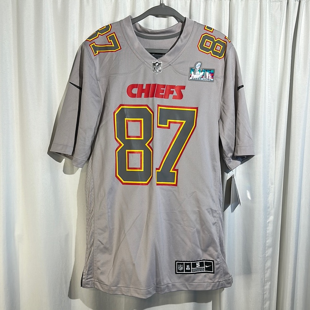 NWT Nike Travis Kelce Grey SB Jersey SB57 Size Small